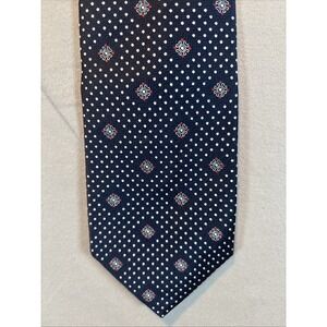 Vintage Men's Christian Dior Cravates Necktie Navy Polyester Paris New York